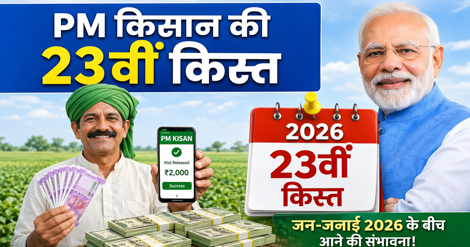 PM किसान की 23वीं किस्त